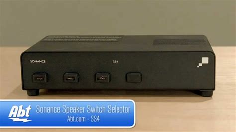 Sonance Speaker Switch Selector SS4 Overview 